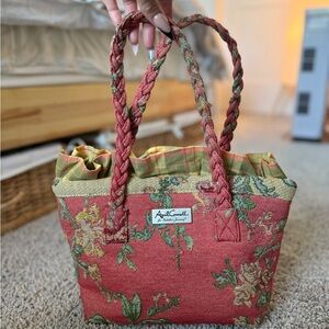 Tote bag fabric floral with fold mirror - April Cornell for Isabella’s Journey